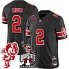 Emeka Egbuka Jersey #2 Ohio State Buckeyes Football Stitched Brutus Buckeye Patch Black