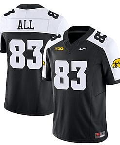 Erick All Jersey #83 Iowa Hawkeyes Vapor Limited College Football Black Alternate