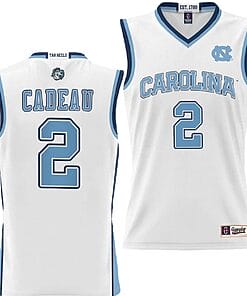 Elliot Cadeau Jersey #2 UNC Tar Heels College NIL Basketball Lightweight White
