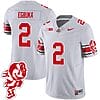Emeka Egbuka Jersey #2 Ohio State Buckeyes Football 2023 Stitched Brutus Buckeye Patch Gray