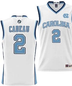 Elliot Cadeau Jersey #2 UNC Tar Heels NIL College Basketball Lightweight White
