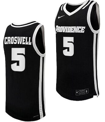 Ed Croswell Jersey #5 Providence Friars Replica College Basketball Black Uniform