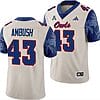 FAU Owls Jackson Ambush Jersey #43 Alternate Football Game Sand 2023