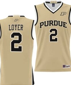 Fletcher Loyer Jersey #2 Purdue Boilermakers NIL College Basketball Lightweight Gold