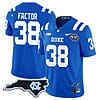 Factor Jersey #38 Duke Blue Devils Football Limited Royal - NC State