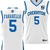 Francisco Farabello Jersey #5 Creighton Bluejays College NIL Basketball Lightweight White