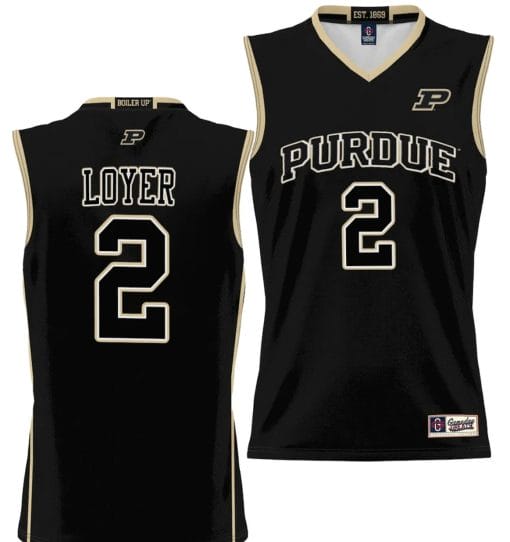 Fletcher Loyer Jersey #2 Purdue Boilermakers NIL College Basketball Lightweight Black
