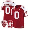Gaethan Bernadel Jersey #0 Stanford Cardinal Jersey Vapor Limited College Football Crimson Alternate