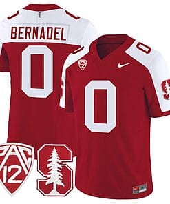 Gaethan Bernadel Jersey #0 Stanford Cardinal Jersey Vapor Limited College Football Crimson Alternate