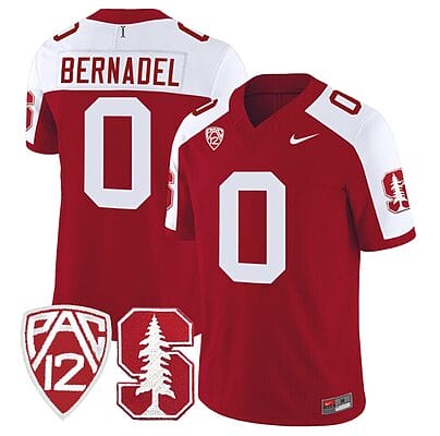 Gaethan Bernadel Jersey #0 Stanford Cardinal Jersey Vapor Limited College Football Crimson Alternate