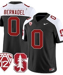 Gaethan Bernadel Jersey #0 Stanford Cardinal Jersey Vapor Limited College Football Black Alternate
