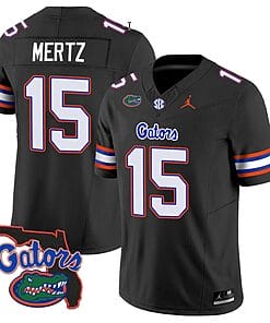 Graham Mertz Jersey #15 Florida Gators Vapor Limited Florida Map College Football Black