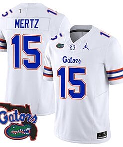 Graham Mertz Jersey #15 Florida Gators Vapor Limited Florida Map College Football White