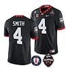 Georgia Bulldogs Nolan Smith Jersey #4 - Back To Back National Champions College Football Black