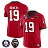 Georgia Bulldogs Brock Bowers Jersey #19 - Back To Back National Champions College Football Red