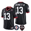 Georgia Bulldogs Stetson Bennett Jersey #13 - Back To Back National Champions College Football Black