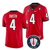 Georgia Bulldogs Nolan Smith Jersey #4 Honoring Vince Dooley Patch – All Stitched Red