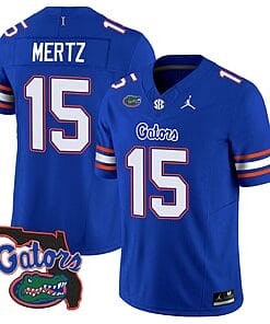 Graham Mertz Jersey #15 Florida Gators Vapor Limited Florida Map College Football Royal