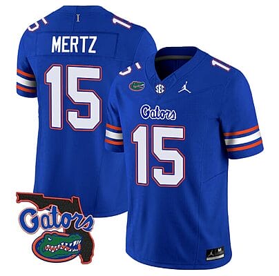 Graham Mertz Jersey #15 Florida Gators Vapor Limited Florida Map College Football Royal