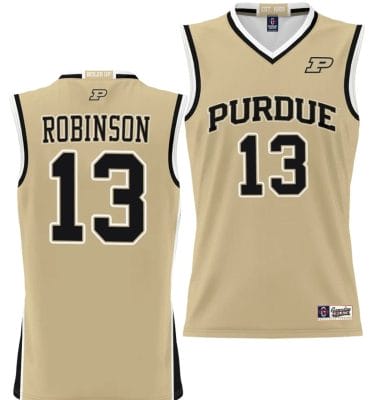 Glenn Robinson Jersey #13 Purdue Boilermakers NIL College Basketball Lightweight Gold