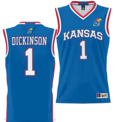 Hunter Dickinson Jersey #1 Kansas Jayhawks NIL College Basketball Lightweight Royal