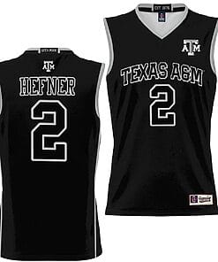Hayden Hefner Jersey #2 Texas Aggies NIL College Basketball Jersey Lightweight Black