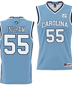 Harrison Ingram Jersey #55 UNC Tar Heels NIL College Basketball Lightweight Blue