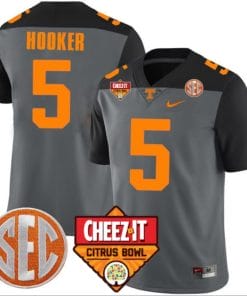 Hendon Hooker Jersey #5 Tennessee Volunteers Football Cheez It Citrus Bowl Patch Smoke Gray