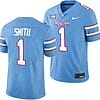 Houston Cougars Oilers Themed #1 Donovan Smith Jersey NCAA Football Blue