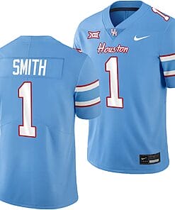 Houston Cougars Oilers Themed #1 Donovan Smith Jersey NCAA Football Blue