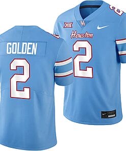 Houston Cougars Oilers Themed #2 Matthew Golden Jersey NCAA Football Blue