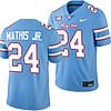 Houston Cougars Oilers Themed #24 Tony Mathis Jr Jersey NCAA Football Blue