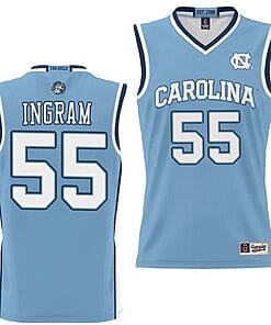 Ingram Blue Jersey #55 UNC Tar Heels College NIL Basketball Lightweight Blue