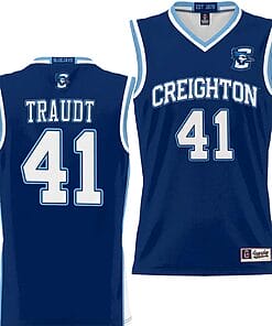 Isaac Traudt Jersey #41 Creighton Bluejays College NIL Basketball Lightweight Blue