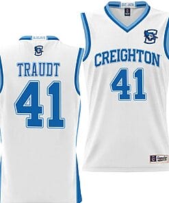 Isaac Traudt Jersey #41 Creighton Bluejays College NIL Basketball Lightweight White
