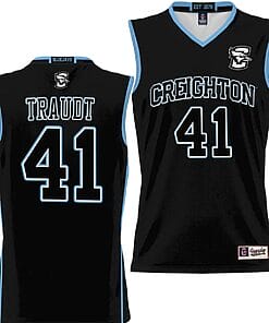 Isaac Traudt Jersey #41 Creighton Bluejays College NIL Basketball Lightweight Black