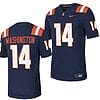 Illinois Fighting Illini Casey Washington Jersey #14 College Football Stitched Navy 2023