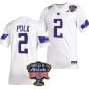 JaLynn Polk Jersey #2 Washington Huskies Allstate Sugar Bowl Patch 2024 College Football White