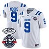 Jaquez Moore Jersey #9 Duke Blue Devils Football Limited White - Military Bowl