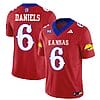 Jalon Daniels Jersey #6 Kansas Jayhawks Blackhawk Vapor Limited Football Red