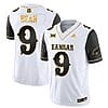 Jason Bean Jersey #9 Kansas Jayhawks Blackhawk Gold Vapor Football Black Sleeves