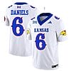 Jalon Daniels Jersey #6 Kansas Jayhawks Blackhawk Vapor Limited Football White