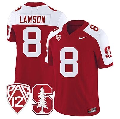 Justin Lamson Jersey #8 Stanford Cardinal Jersey Vapor Limited College Football Crimson Alternate