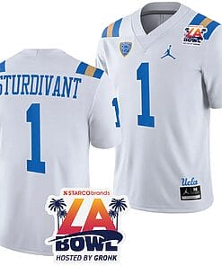 J Michael Sturdivant Jersey #1 UCLA Bruins 2023 LA Bowl College Football White