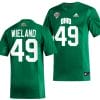Jonah Wieland Jersey #49 Ohio Bobcats College Football Uniform Green