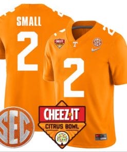 Jabari Small Jersey #2 Tennessee Volunteers Football Cheez It Citrus Bowl Patch Orange
