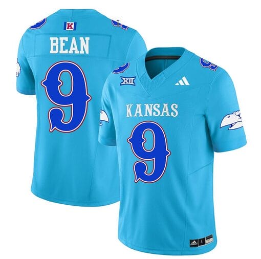 Jason Bean Jersey #9 Kansas Jayhawks Blackhawk Vapor Limited Football Old KU