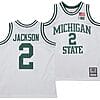 Jaren Jackson Jr Jersey #2 Michigan State Spartans 125th Basketball Anniversary 1990 Throwback White