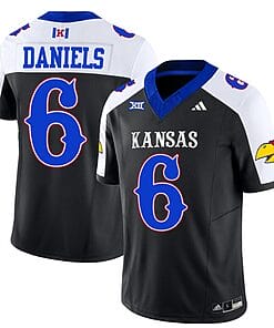 Jalon Daniels Jersey #6 Kansas Jayhawks Blackhawk Vapor Limited Football Alternate