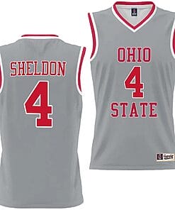 Jacy Sheldon Jersey #4 Ohio State Buckeyes College Basketball Lightweight Gray